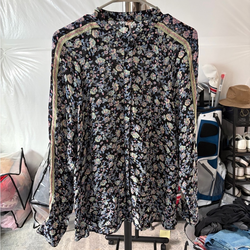 Free people floral button down